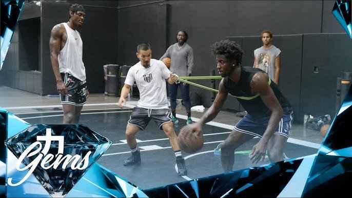 Basketball conditioning training in action